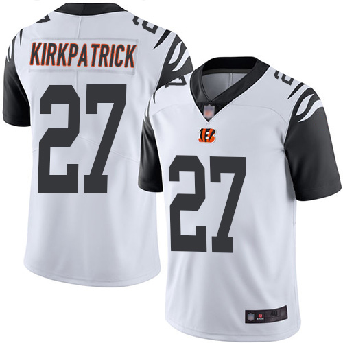 Cincinnati Bengals Limited White Men Dre Kirkpatrick Jersey NFL Footballl #27 Rush Vapor Untouchable